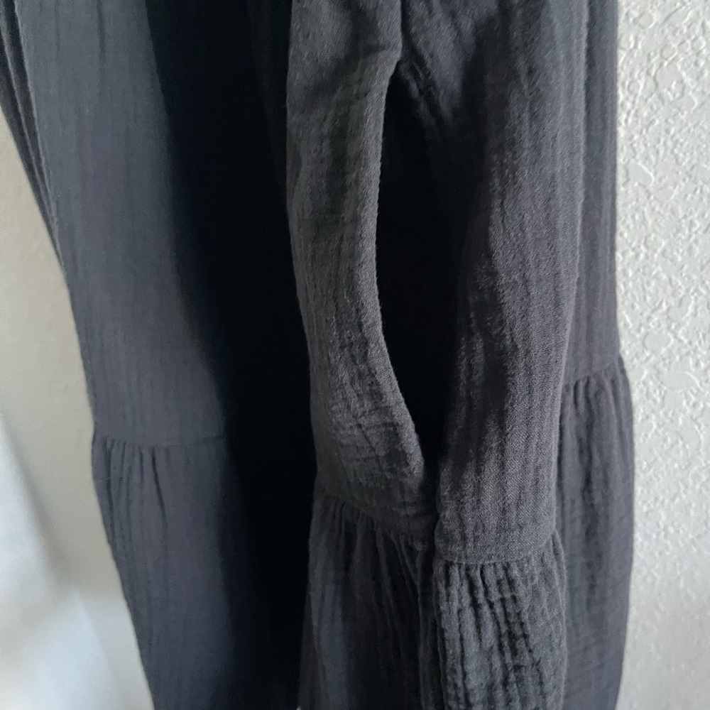 Universal Thread Charcoal Sleeveless Tiered Knee Length Dress - Picture 3 of 6
